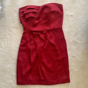 NEW BCBGeneration Red Strapless Dress